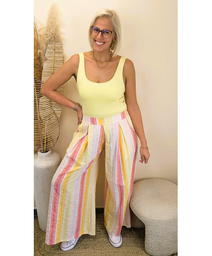 Pantalon “Sunset Riviera” - Blanche