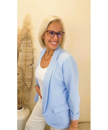 Blazer "Élégance Water Green" - Ava