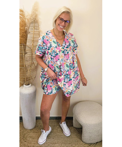 Robe Short “Tropical Vibes” - Inaya