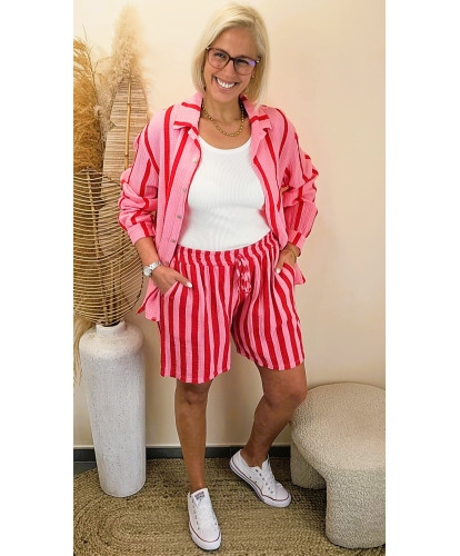 Short Gaz de Coton “Candy Rayures” - Charline