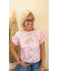 T-Shirt Floral “Rose Tender” - Melanie