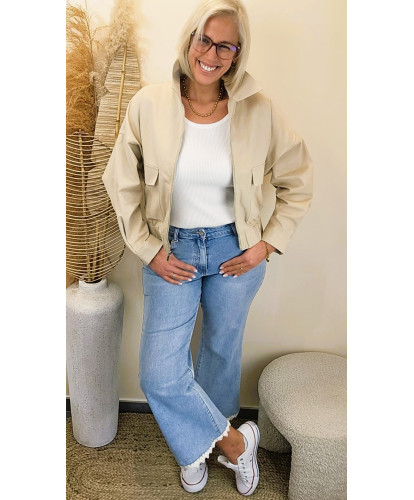 Jeans Wide Leg “Léna Dentelle”- Amira