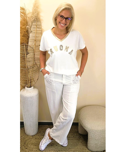 Pantalon “Lumière Brodée” - Ludivine