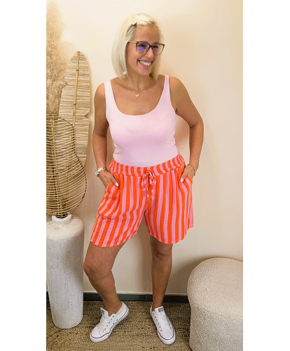 Short Gaz de Coton Dolce Rayures - Juliette