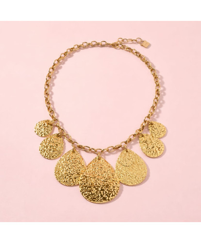 Collier Acier Éclat Doré