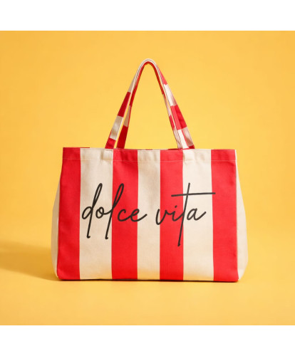 Tot Bag Coton Dolce Vita Riviera