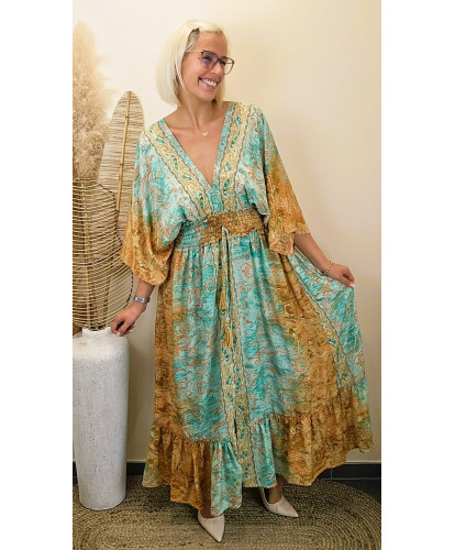 Robe Soie Dolce Paisley India - Julia