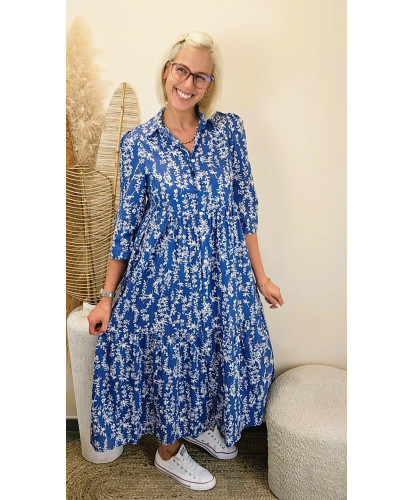 Robe Dolce Fleurie Azur - Clemence