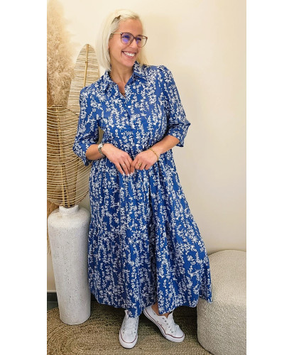 Robe Dolce Fleurie Azur - Clemence
