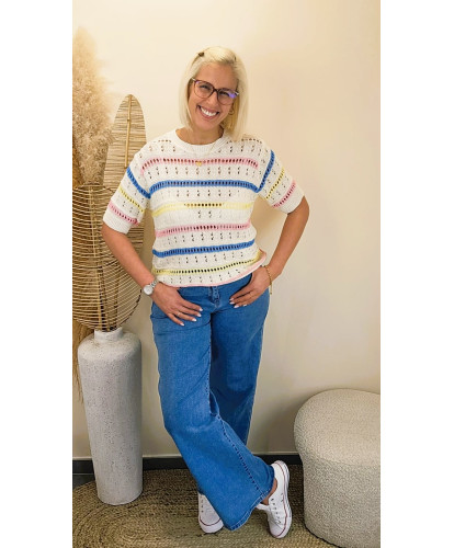 Jeans Wid Leg Bleu - Eve