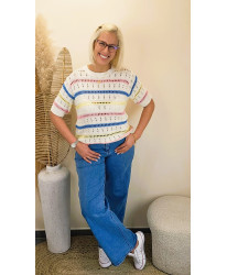 Jeans Wid Leg Bleu - Eve