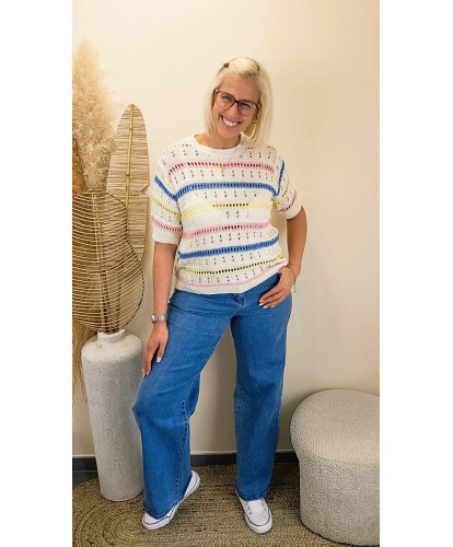 Jeans Wid Leg Bleu - Eve