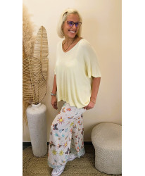 Pantalon Wide Leg Imprimé “Sunny Butterfly” - Danielle