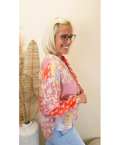 Blouse Oversize Imprimé...