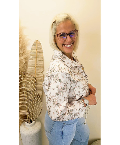 Veste Fleurie “Soft Garden”...