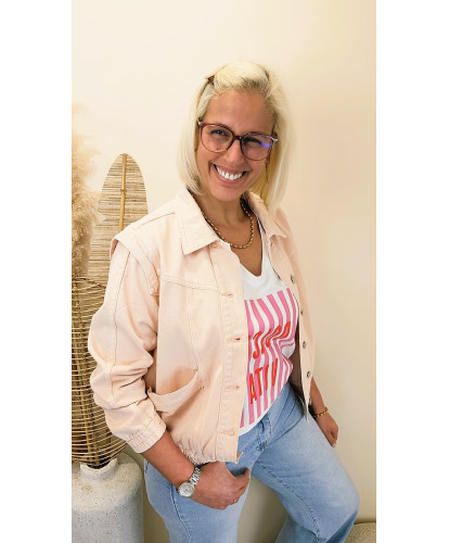 Veste Jeans TOXIC “Powder Pink” - Solange