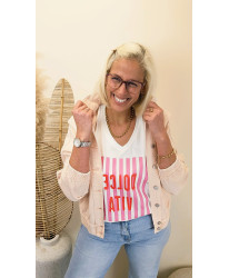 Veste Jeans TOXIC “Powder Pink” - Solange