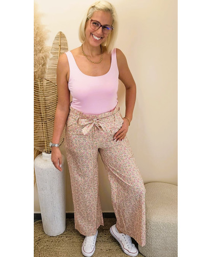 Pantalon Fluide Fleuri “Romantic Garden” - Anastacia