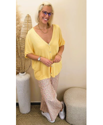 Gilet Maille Fine “Sunny Butter” - Nora