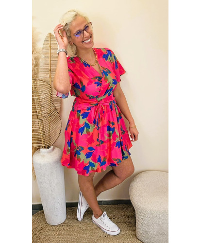 Robe Fleurie “Pink Fiesta” - Julie