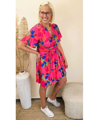 Robe Fleurie “Pink Fiesta” - Julie
