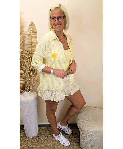 Jupe Short Fleurie “Sunny Daisy” - Elise