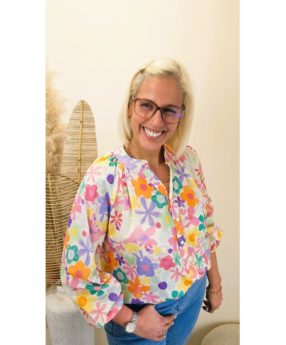 Blouse Fleurie “Candy Flowers” - Noa