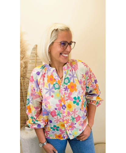 Blouse Fleurie “Candy Flowers” - Noa