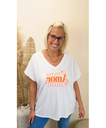T-Shirt “Amour Glow"/Orange...