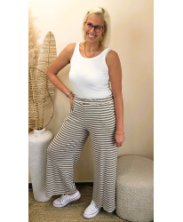Pantalon Gaufré “Taupe Harmony” - Yasmine