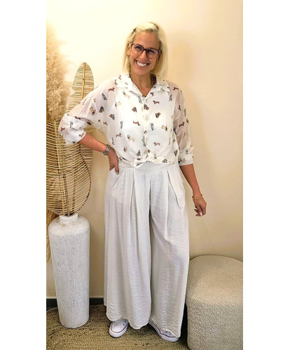 Pantalon Palazzo “White Breeze” - Celine