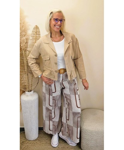 Pantalon Palazzo “Retro Sand” - Angele