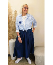 Chemise Gaz de Coton “Blue Sunshine” - Noemie