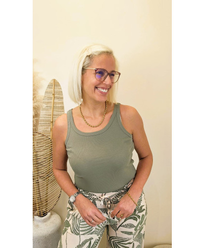 Top Côtelé “Khaki Touch” - Ninon