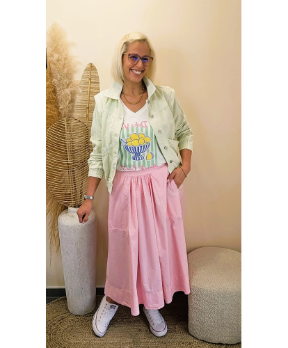 Jupe 7/8 “Pink Cotton...