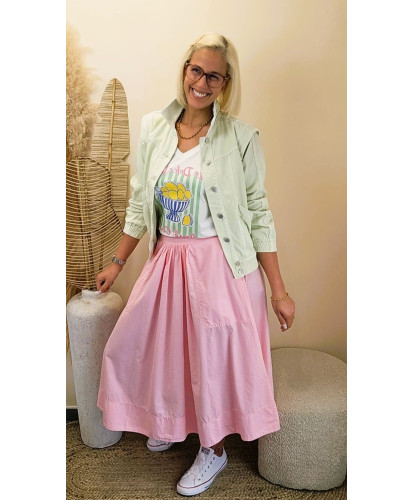 Jupe 7/8 “Pink Cotton Candy” - Berenice
