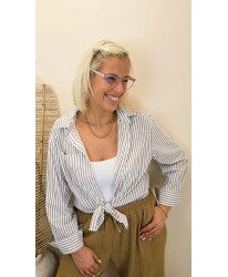 Chemise Sable & Café - Alexia