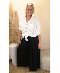 Pantalon Palazzo Élégance Noire - Bianca