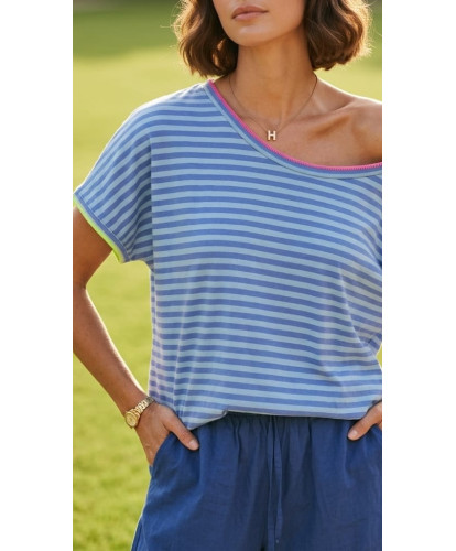 T-Shirt Marinière Capri Pop...