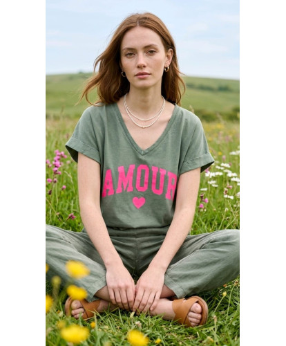 T-Shirt AMOUR Urban Kaki - Lydia