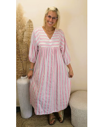 Robe Longue Rose Céleste - Justine