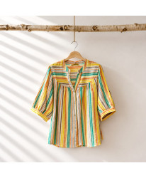 Blouse "Soleil de Capri" - Blanche