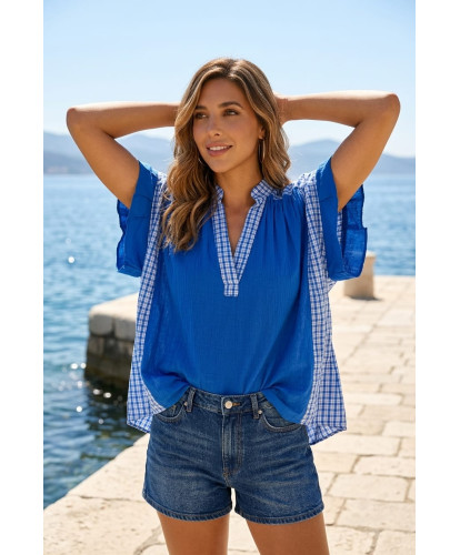 Blouse Gaz de Coton "Azur...
