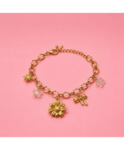 Bracelet Acier Marguerite...
