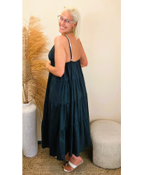 Robe Longue Sunset Noir - Chloe