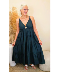 Robe Longue Sunset Noir - Chloe
