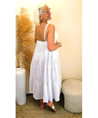 Robe Longue Sunset Blanche - Chloe