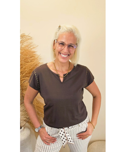 T-Shirt Stella Chocolat - Juliette