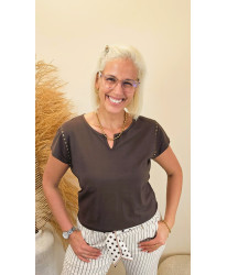 T-Shirt Stella Chocolat - Juliette
