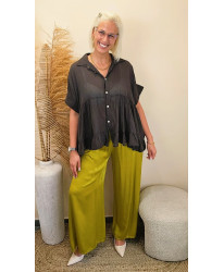 Pantalon Palazzo Sienna Olive - Zoe